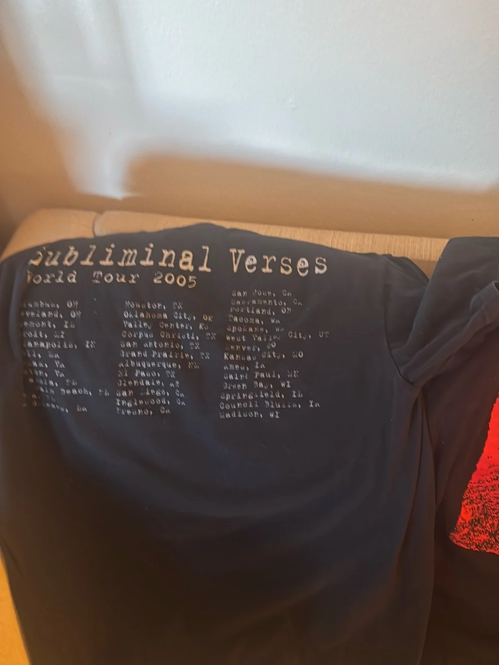 Lot of 5 Band T-Shirts- Large- Men size - Picture 4 of 10